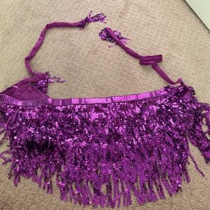 Purple sequins skirt